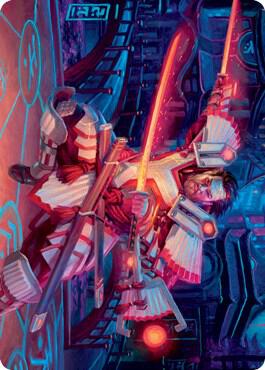 Isshin Two Heavens as One Art Card 14 81 14 (Art Series: Kamigawa: Neon Dynasty)  | Good Games Adelaide SA