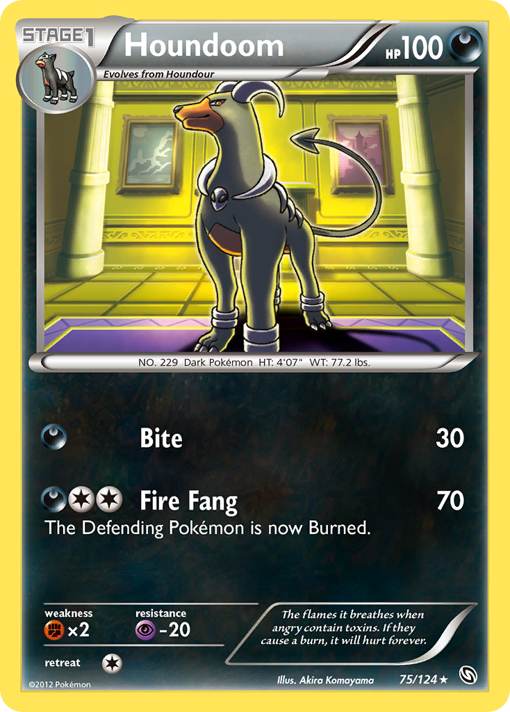 Houndoom (75/124) [Black & White: Dragons Exalted] | Good Games Adelaide SA