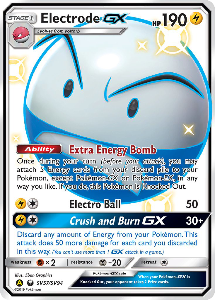 Electrode GX (SV57/SV94) [Sun & Moon: Hidden Fates - Shiny Vault] | Good Games Adelaide SA