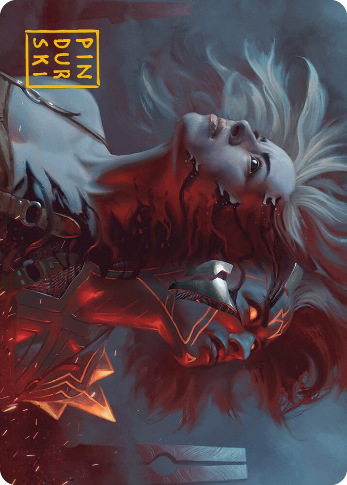 Thrill of Possibility Art Card Gold Stamped Signature 36 (Art Series: Phyrexia: All Will Be One)  | Good Games Adelaide SA