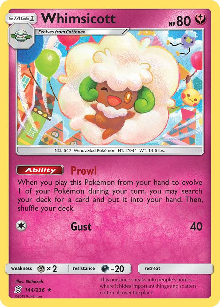 Whimsicott 144/236 (SM - Unified Minds)  | Good Games Adelaide SA