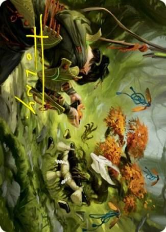Commune with Spirits Art Card Gold Stamped Signature 40 (Art Series: Kamigawa: Neon Dynasty)  | Good Games Adelaide SA