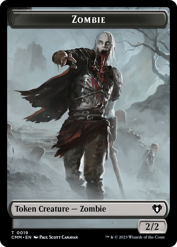 Zombie Token (19) [Commander Masters Tokens] | Good Games Adelaide SA