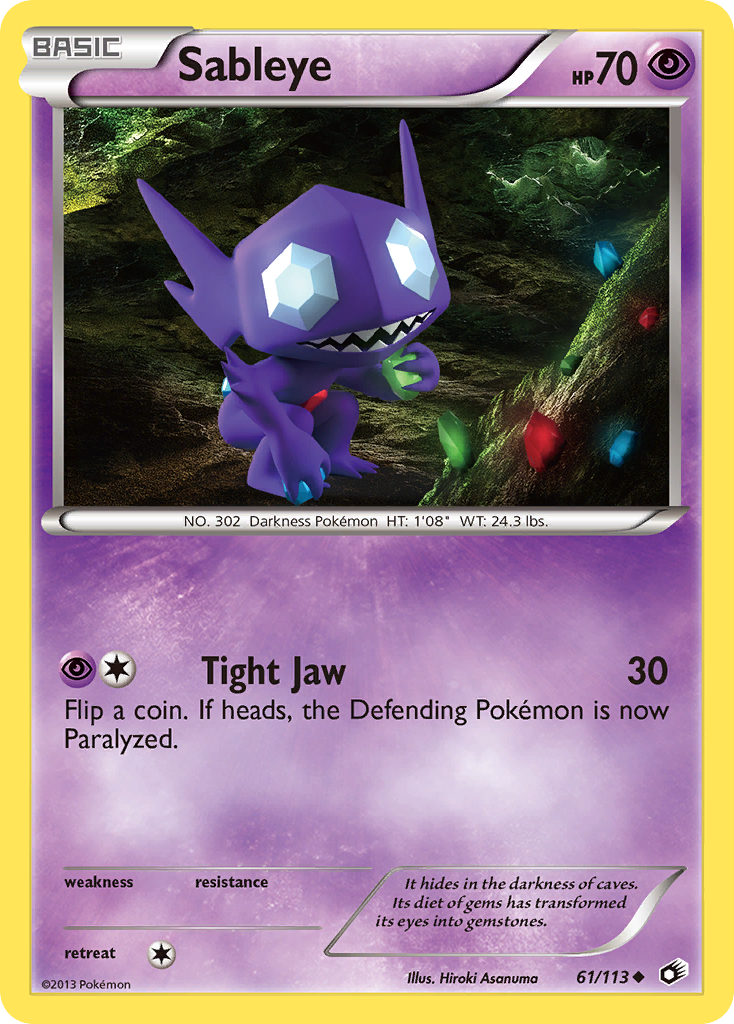 Sableye (61/113) [Black & White: Legendary Treasures] | Good Games Adelaide SA