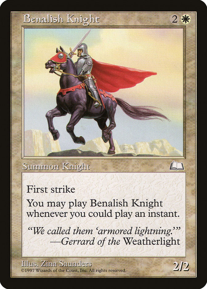 Benalish Knight [Weatherlight] | Good Games Adelaide SA