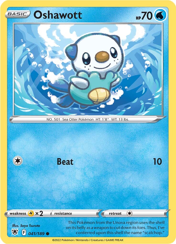Oshawott (041/189) [Sword & Shield: Astral Radiance] | Good Games Adelaide SA