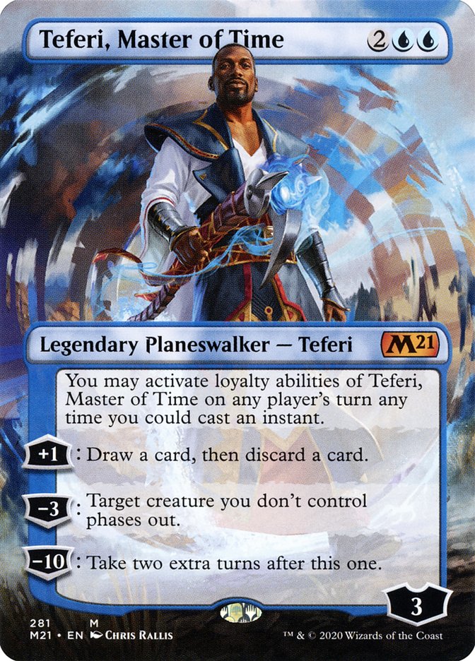 Teferi, Master of Time (Borderless) [Core Set 2021] | Good Games Adelaide SA