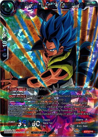 SSB Gogeta, Critical Combination (P-118) [Promotion Cards] | Good Games Adelaide SA