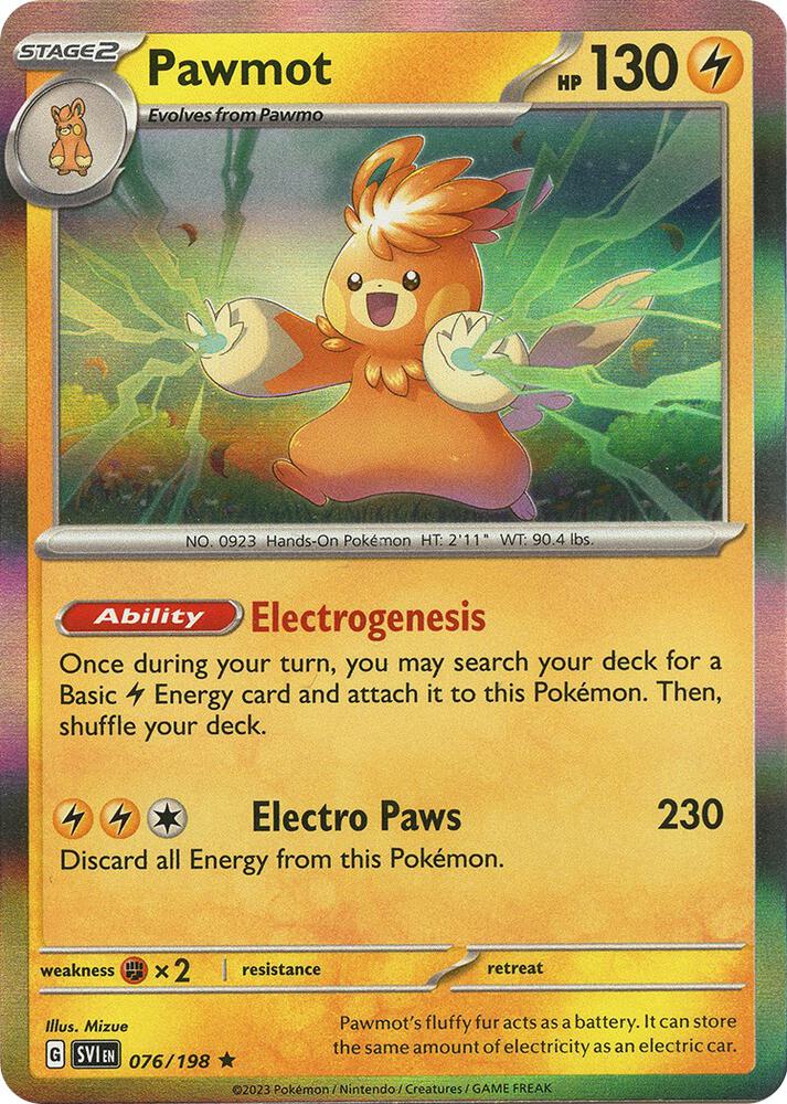 Pawmot 076/198 (SV01: Scarlet & Violet Base Set)  - Holofoil | Good Games Adelaide SA