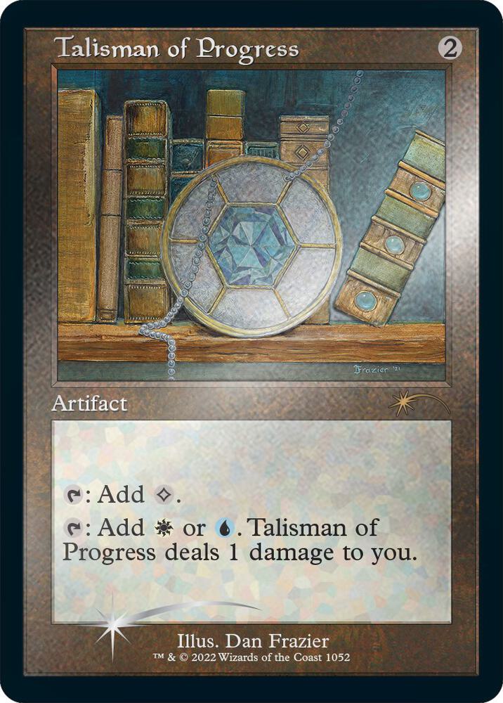 Talisman of Progress Retro Frame Foil Etched 1052 (Secret Lair Drop Series)  - Foil | Good Games Adelaide SA