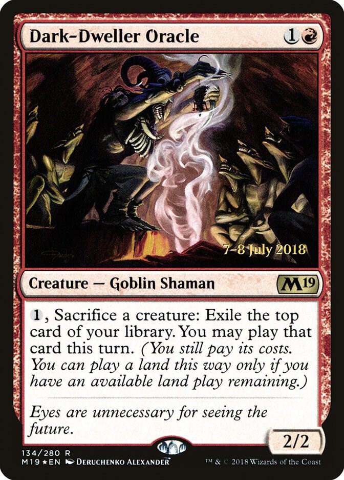 Dark Dweller Oracle 134 (Prerelease Cards)  - Foil | Good Games Adelaide SA