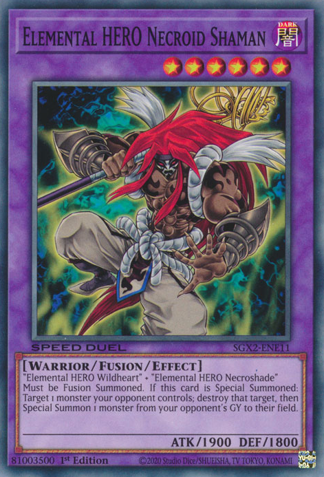 Elemental HERO Necroid Shaman [SGX2-ENE11] Common | Good Games Adelaide SA