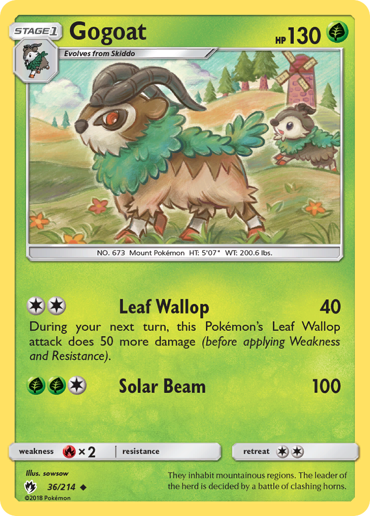 Gogoat (36/214) [Sun & Moon: Lost Thunder] | Good Games Adelaide SA