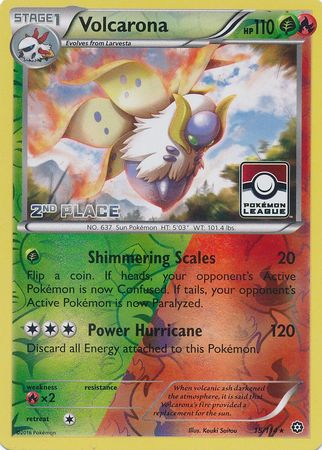 Volcarona (15/114) (League Promo 2nd Place) [XY: Steam Siege] | Good Games Adelaide SA