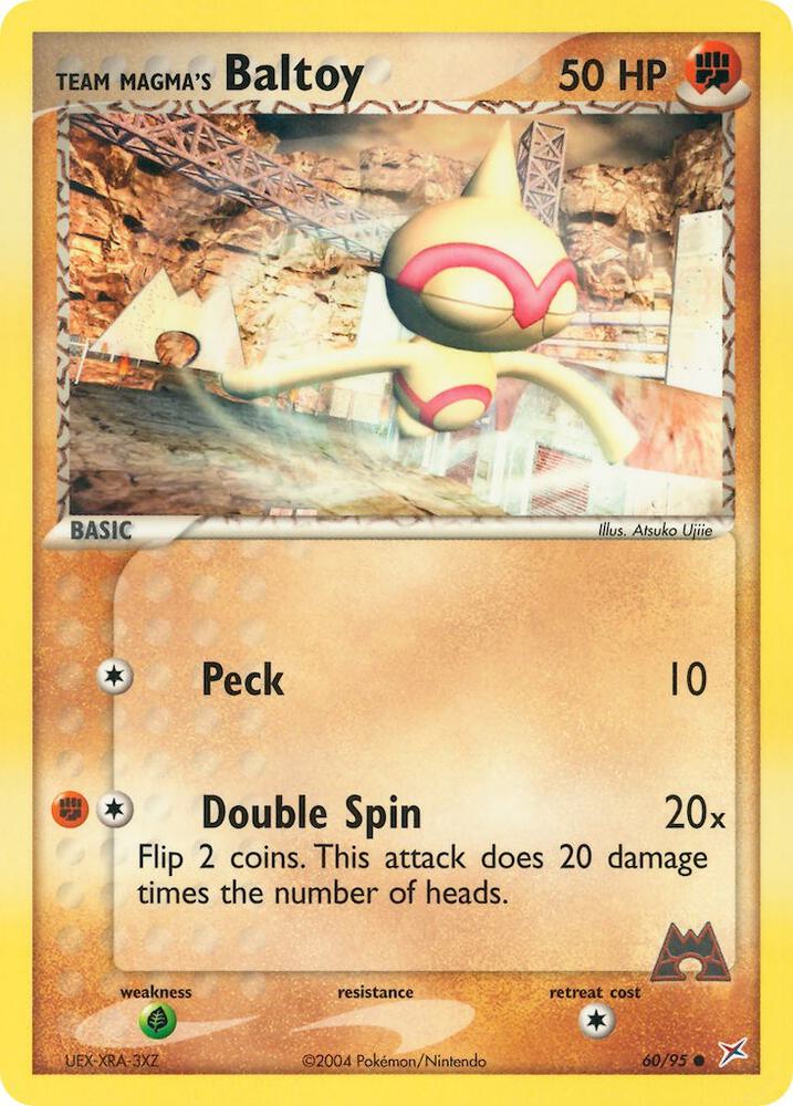 Team Magma's Baltoy 60/95 (Team Magma vs Team Aqua)  - Reverse Holofoil | Good Games Adelaide SA