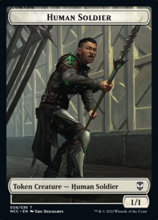 Eldrazi // Human Soldier Double-sided Token [Streets of New Capenna Commander Tokens] | Good Games Adelaide SA