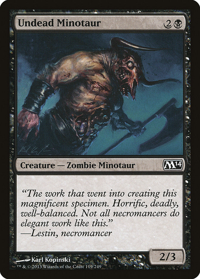 Undead Minotaur 119 (Magic 2014 (M14))  | Good Games Adelaide SA