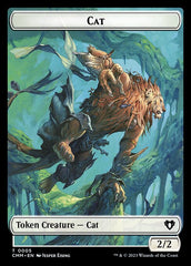 Spirit (0010) // Cat (0005) Double-Sided Token [Commander Masters Tokens] | Good Games Adelaide SA