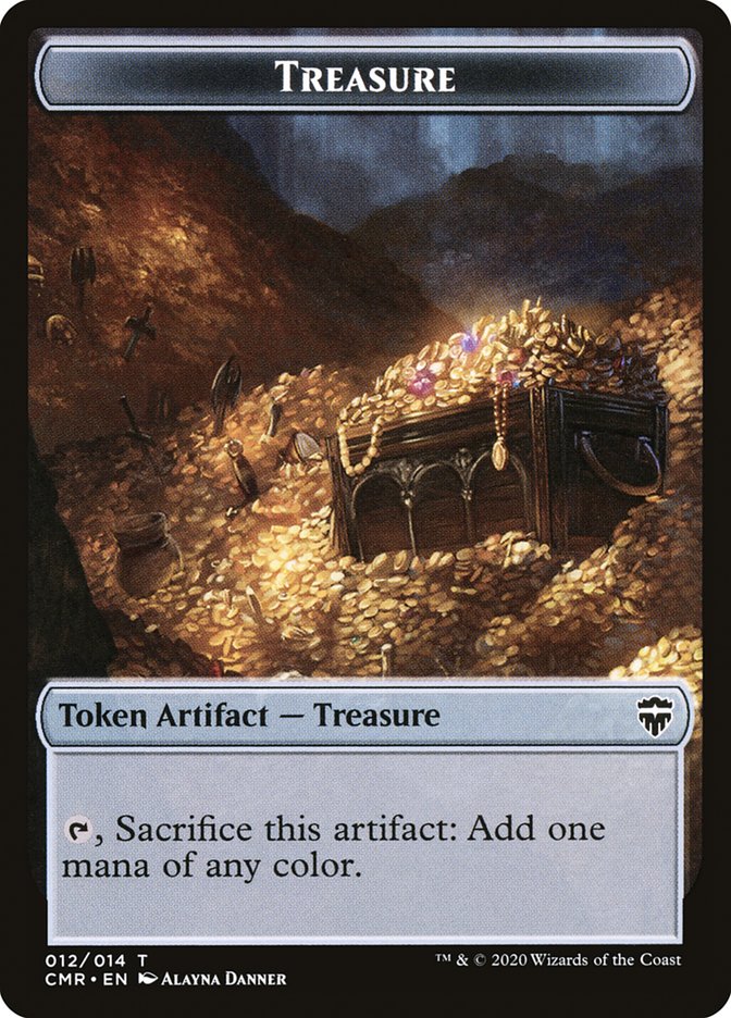 The Monarch // Treasure Token [Commander Legends Tokens] | Good Games Adelaide SA