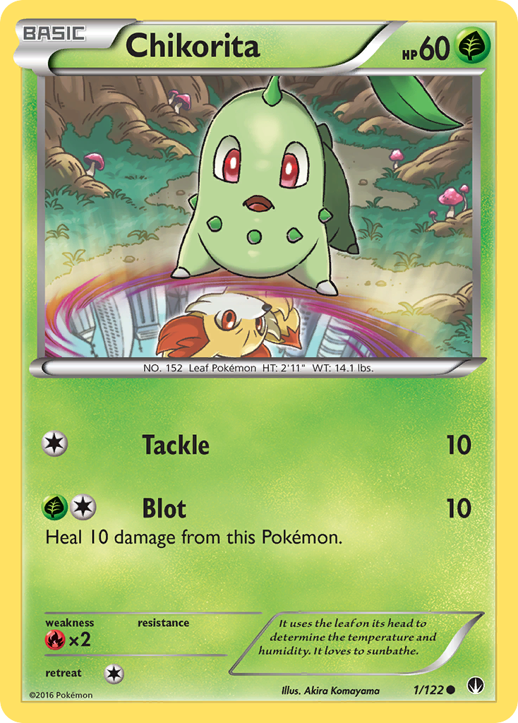 Chikorita (1/122) [XY: BREAKpoint] | Good Games Adelaide SA