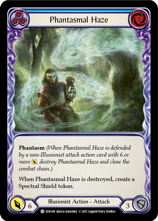 Phantasmal Haze (Blue) [EVR149] (Everfest)  1st Edition Rainbow Foil | Good Games Adelaide SA