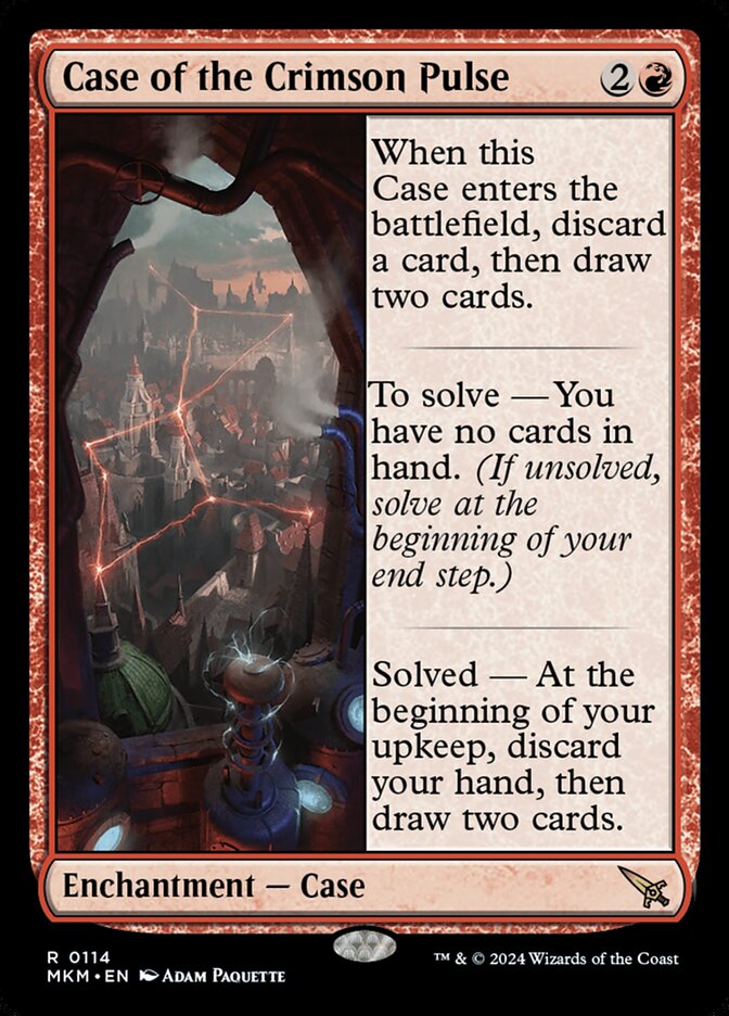 Case of the Crimson Pulse 114 (Murders at Karlov Manor)  - Foil | Good Games Adelaide SA
