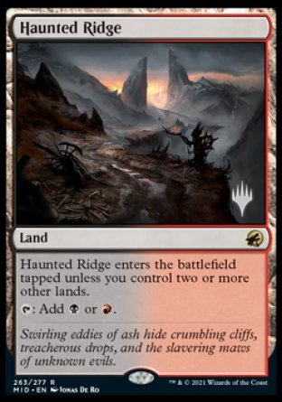 Haunted Ridge (Promo Pack) [Innistrad: Midnight Hunt Promos] | Good Games Adelaide SA
