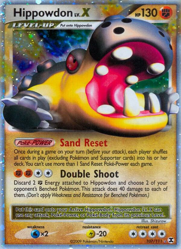 Hippowdon LvX 107/111 (Rising Rivals)  - Holofoil | Good Games Adelaide SA
