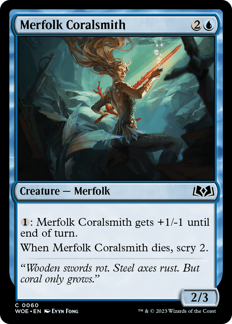 Merfolk Coralsmith [Wilds of Eldraine] | Good Games Adelaide SA