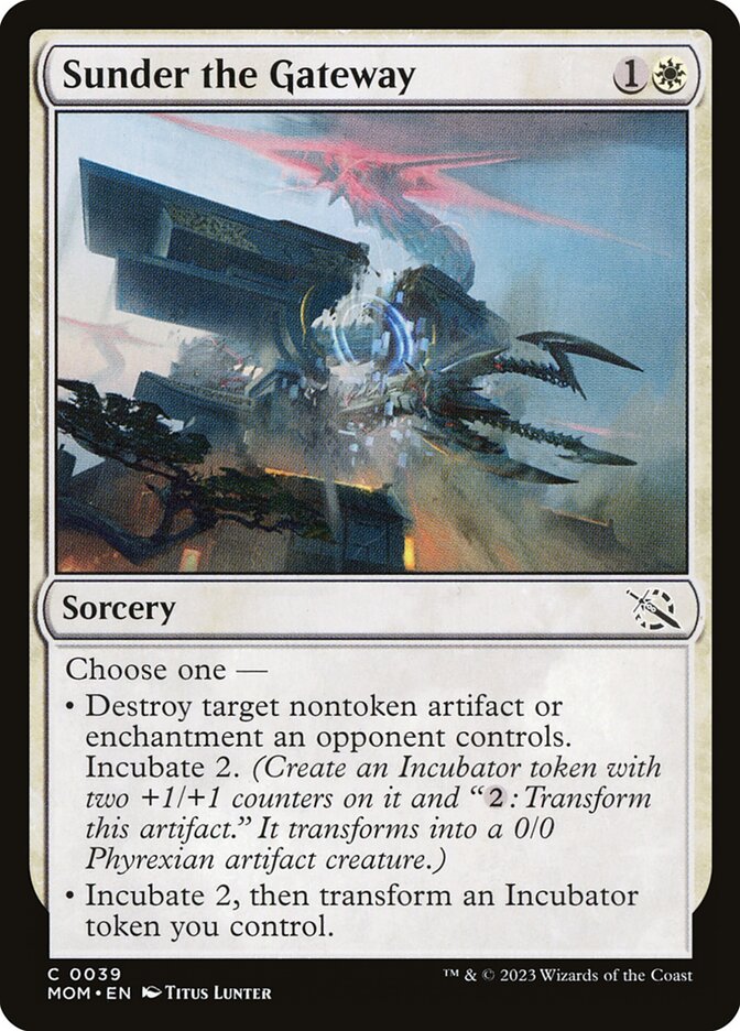 Sunder the Gateway 39 (March of the Machine)  - Foil | Good Games Adelaide SA