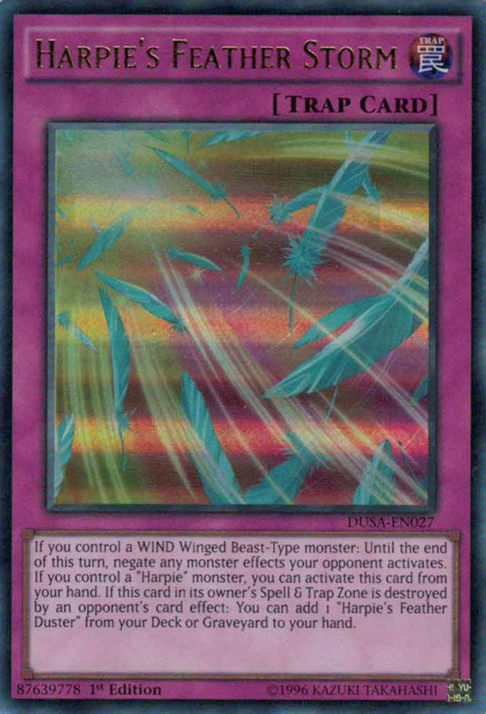 Harpie's Feather Storm [DUSA-EN027] Ultra Rare | Good Games Adelaide SA