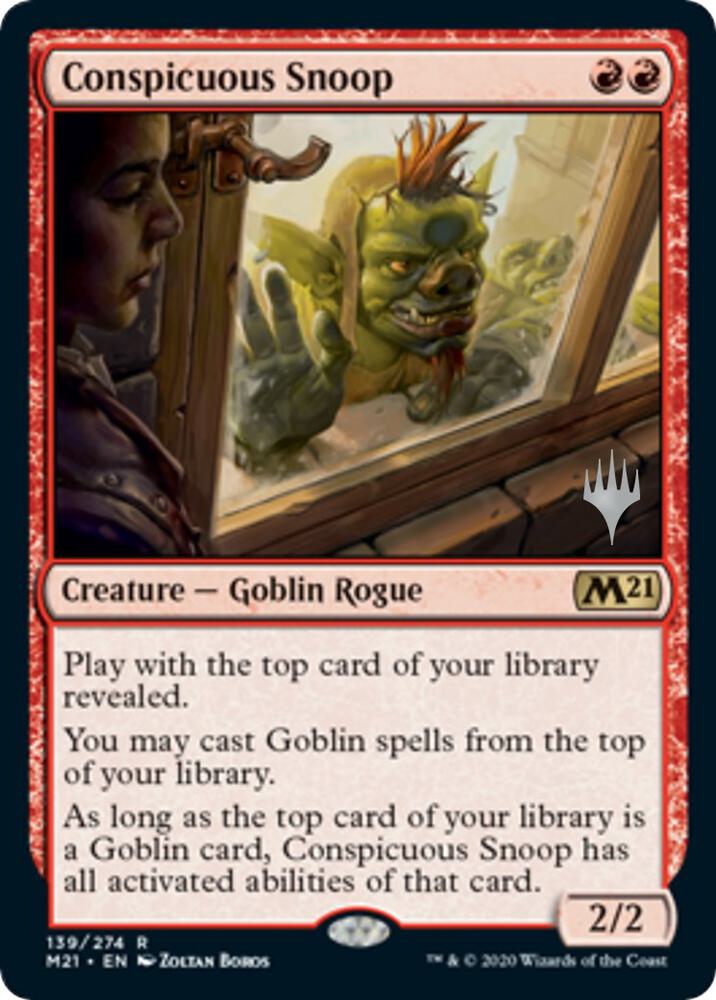 Conspicuous Snoop 139 (Promo Pack: Core Set 2021)  - Foil | Good Games Adelaide SA