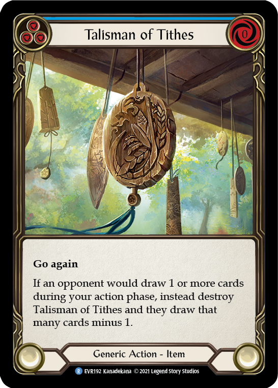 Talisman of Tithes [EVR192] (Everfest)  1st Edition Cold Foil | Good Games Adelaide SA