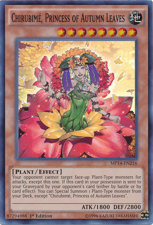 Chirubime, Princess of Autumn Leaves [MP14-EN216] Super Rare | Good Games Adelaide SA