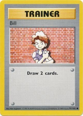 Bill (91/102) [Base Set Shadowless Unlimited] | Good Games Adelaide SA