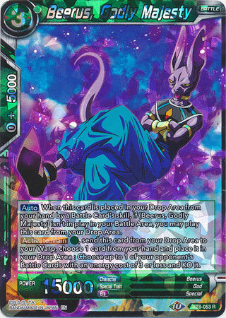 Beerus, Godly Majesty [BT8-053] | Good Games Adelaide SA