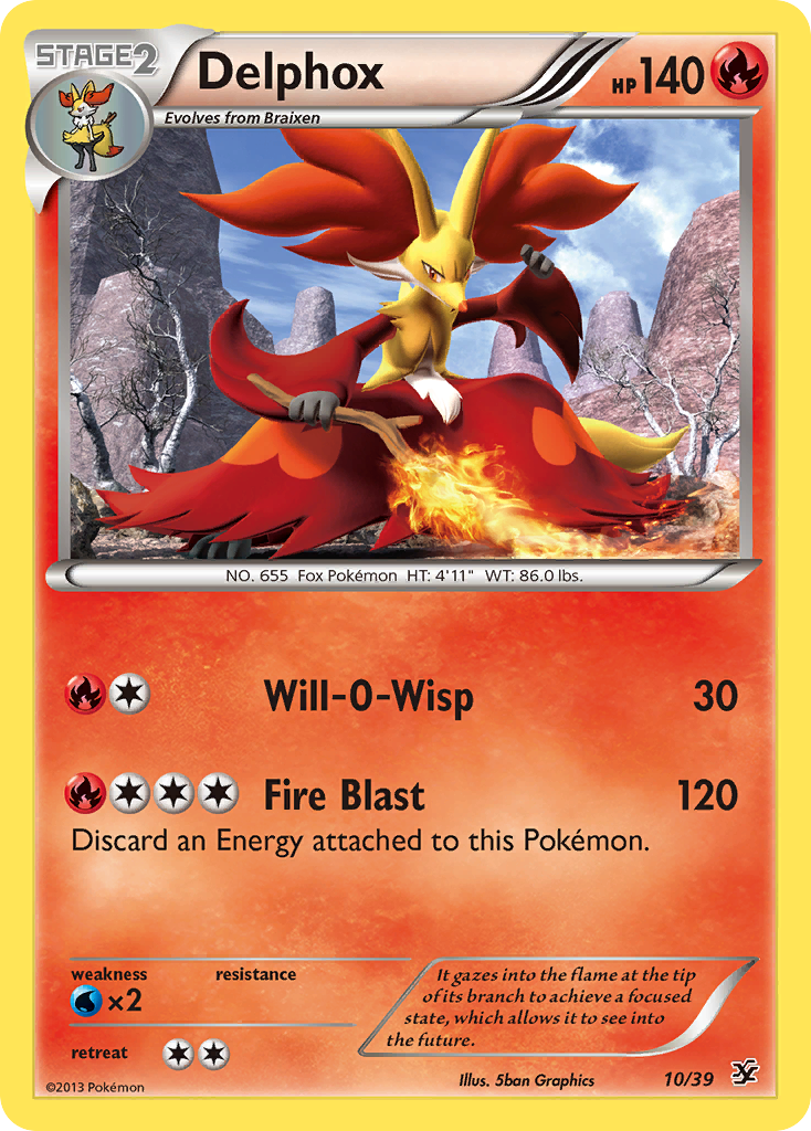 Delphox (10/39) [XY: Kalos Starter Set] | Good Games Adelaide SA