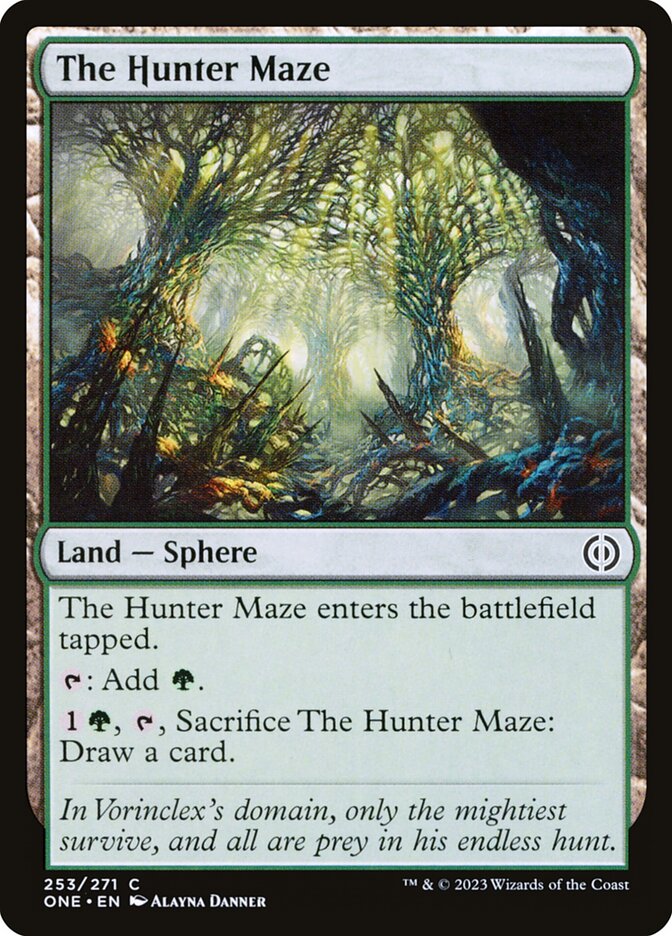 The Hunter Maze 253 (Phyrexia: All Will Be One)  - Foil | Good Games Adelaide SA