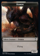 Demon // Copy Double-sided Token [Streets of New Capenna Commander Tokens] | Good Games Adelaide SA