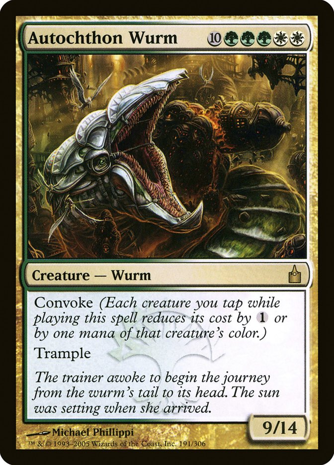 Autochthon Wurm 191 (Ravnica: City of Guilds)  | Good Games Adelaide SA