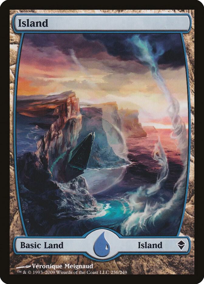 Island 236 (Zendikar)  - Full Art Foil | Good Games Adelaide SA