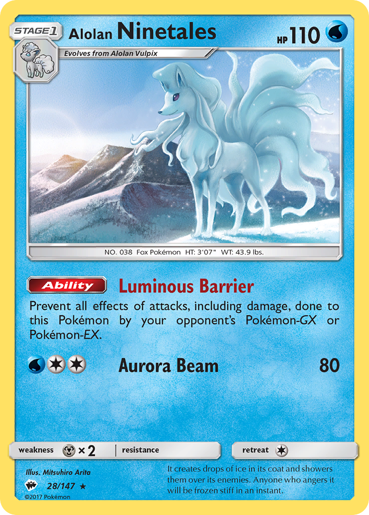 Alolan Ninetales (28/147) [Sun & Moon: Burning Shadows] | Good Games Adelaide SA