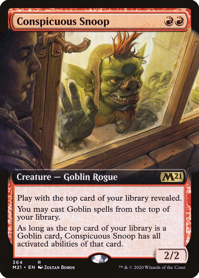 Conspicuous Snoop (Extended Art) [Core Set 2021] | Good Games Adelaide SA