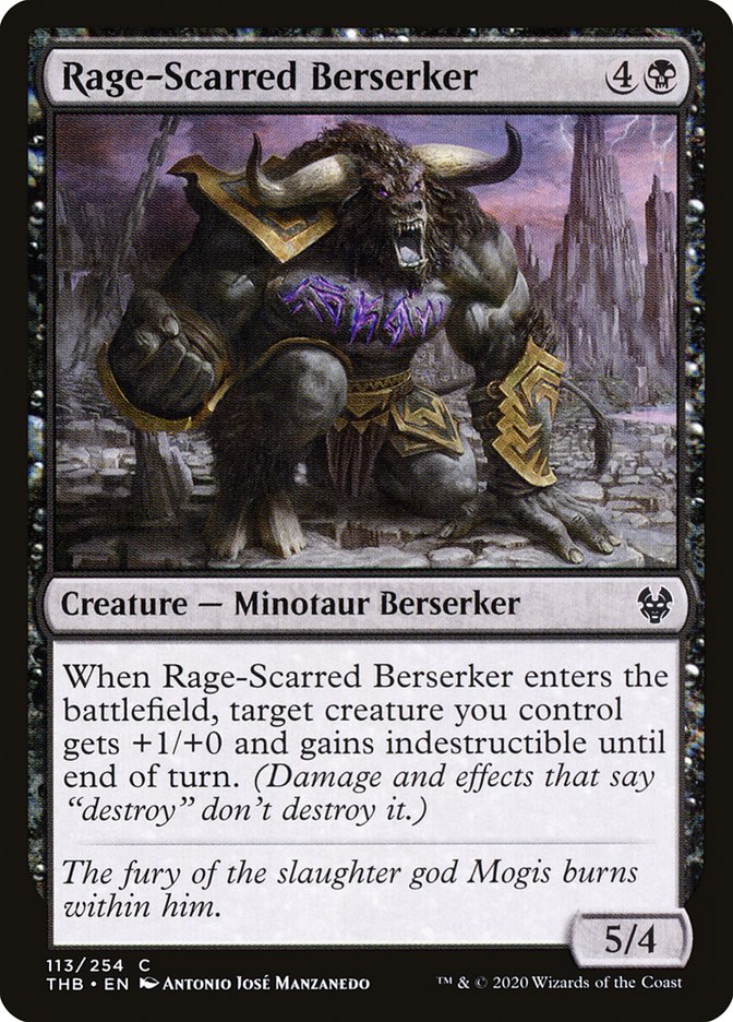 Rage-Scarred Berserker 113 (Theros Beyond Death)  - Foil | Good Games Adelaide SA
