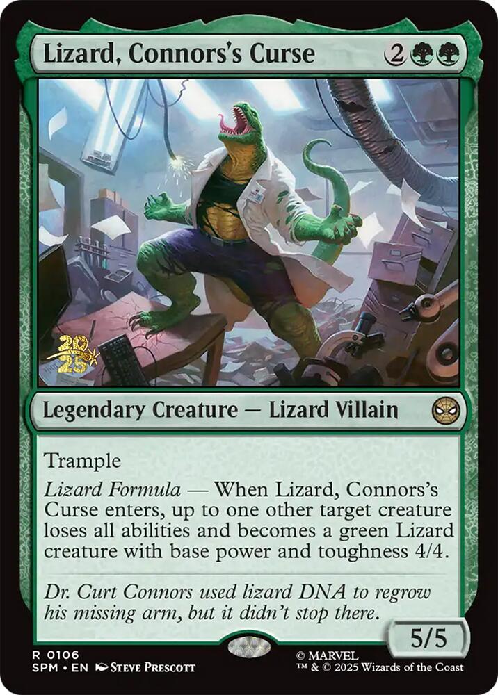 Lizard Connorss Curse 106 (Prerelease Cards)  - Foil | Good Games Adelaide SA
