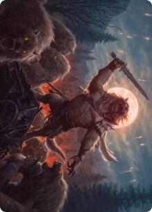 Tovolar the Midnight Scourge Art Card 06 81 6 (Art Series: Innistrad: Midnight Hunt)  | Good Games Adelaide SA