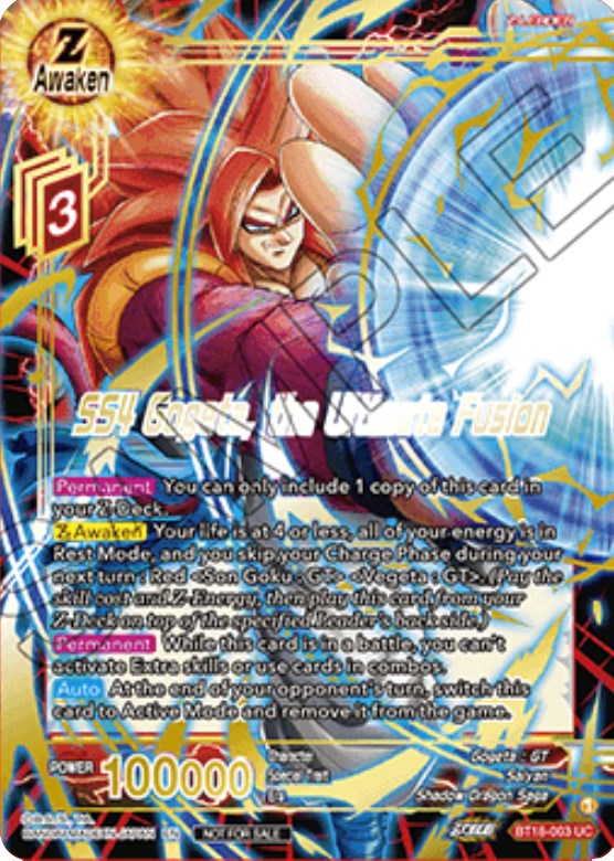SS4 Gogeta, the Ultimate Fusion (Zenkai Cup 2022 Champion) (BT18-003) [Tournament Promotion Cards] | Good Games Adelaide SA