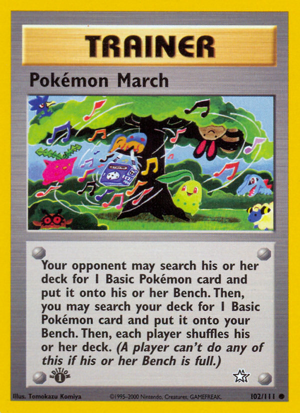 Pokemon March (102/111) [Neo Genesis 1st Edition] | Good Games Adelaide SA