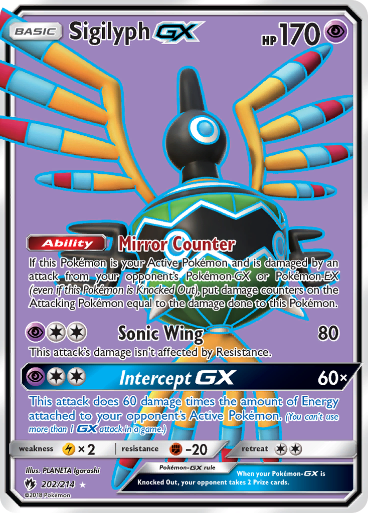 Sigilyph GX (202/214) [Sun & Moon: Lost Thunder] | Good Games Adelaide SA