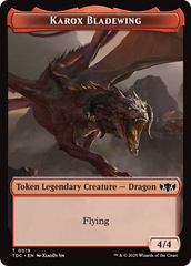 Karox Bladewing // Copy Double-Sided Token [Tarkir: Dragonstorm Commander Tokens] | Good Games Adelaide SA